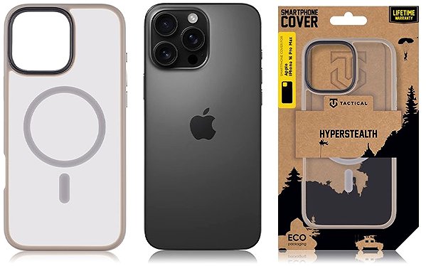 Handyhülle Tactical MagForce Hyperstealth Case für das iPhone 16 Pro Max Light Grey ...