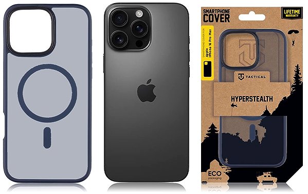 Telefon tok Tactical MagForce Hyperstealth iPhone 16 Pro Max Deep Blue tok ...