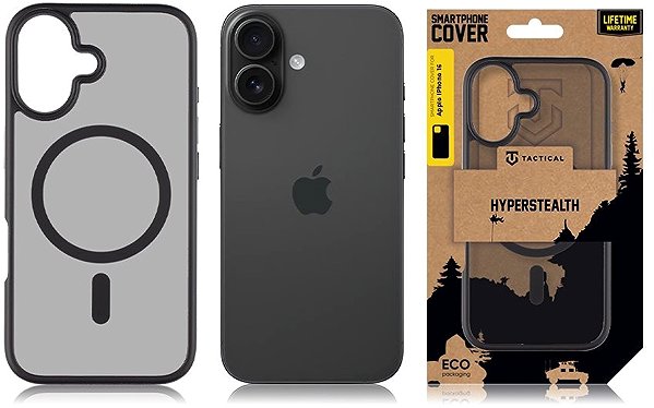 Telefon tok Tactical MagForce Hyperstealth iPhone 16 Asphalt tok ...