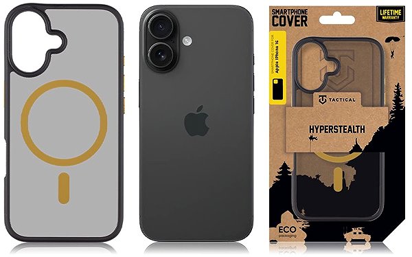 Kryt na mobil Tactical MagForce Hyperstealth 2.0 Kryt pro iPhone 16 Black/Yellow ...