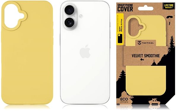 Handyhülle Tactical Velvet Smoothie Hülle für Apple iPhone 16 Plus Banane ...