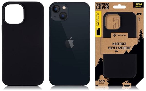 Handyhülle Tactical MagForce Velvet Smoothie Cover für Apple iPhone 13 Asphalt ...