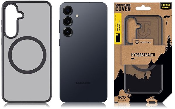 Handyhülle Tactical MagForce Hyperstealth Cover für Samsung Galaxy S25+ Asphalt ...