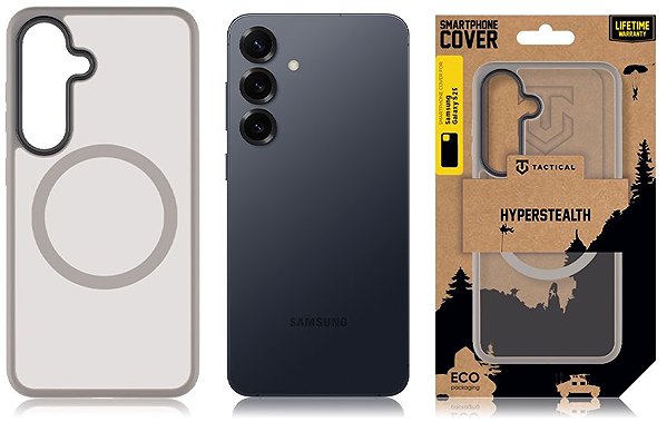 Handyhülle Tactical MagForce Hyperstealth Cover für Samsung Galaxy S25 Light Grey ...