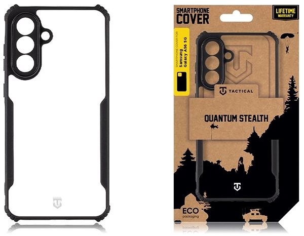 Handyhülle Tactical Quantum Stealth Cover für Samsung Galaxy A56 5G Clear/Black ...