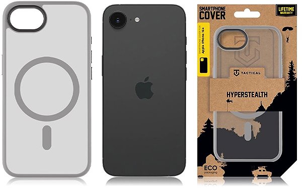 Handyhülle Tactical MagForce Hyperstealth Cover für Apple iPhone 16e/17e Light Grey ...