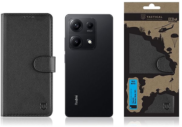 Puzdro na mobil Tactical Field Notes na Xiaomi Redmi Note 14S Black ...