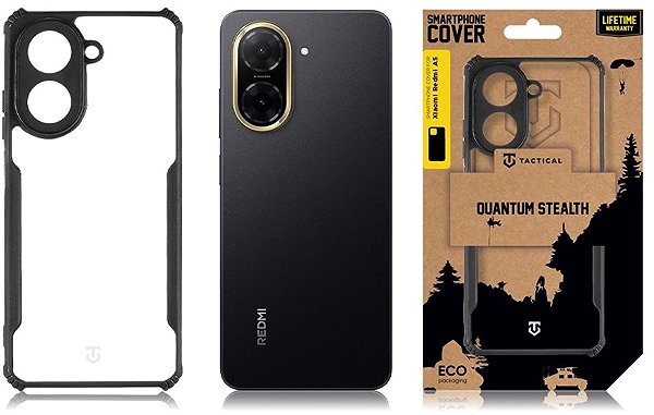 Handyhülle Tactical Quantum Stealth Cover für Xiaomi Redmi A5 4G Clear/Black ...