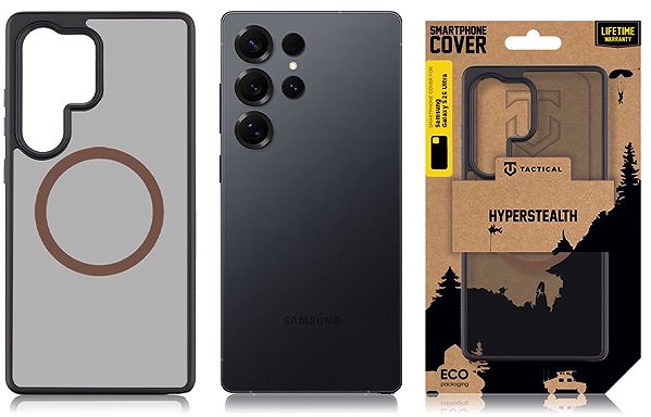 Handyhülle Tactical MagForce Hyperstealth 2.0 Hülle für Samsung Galaxy S25 Ultra Black/Moucha Moose ...