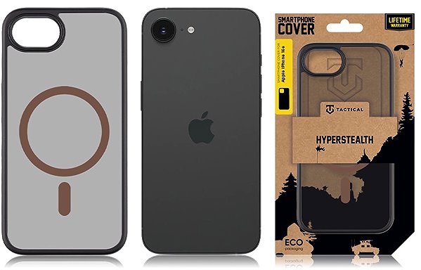 Handyhülle Tactical MagForce Hyperstealth 2.0 Hülle für Apple iPhone 16e/17e Black/Moucha Moose ...