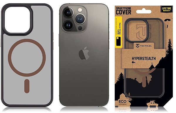 Handyhülle Tactical MagForce Hyperstealth 2.0 Hülle für iPhone 13 Pro Black/Moucha Moose ...