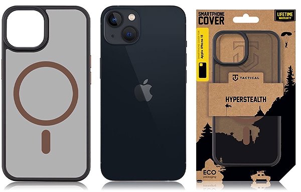 Handyhülle Tactical MagForce Hyperstealth 2.0 Hülle für iPhone 13 Black/Moucha Moose ...