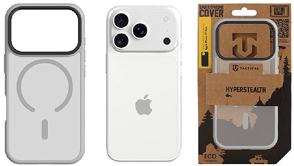 Handyhülle Tactical MagForce Hyperstealth Cover für Apple iPhone 17 Pro/18 Pro Light Grey ...