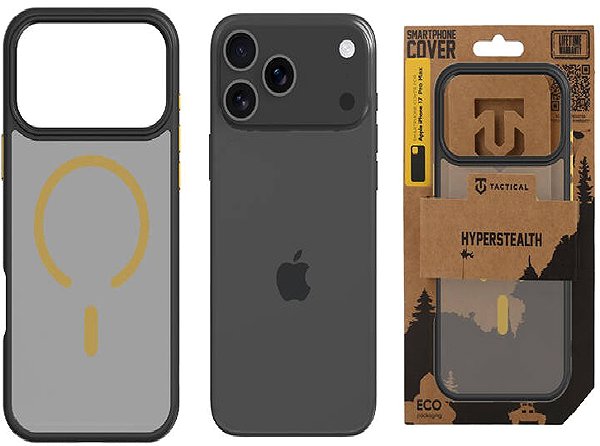 Handyhülle Tactical MagForce Hyperstealth 2.0 Cover für Apple iPhone 17 Pro Max/18 Pro Max Black/Yellow ...