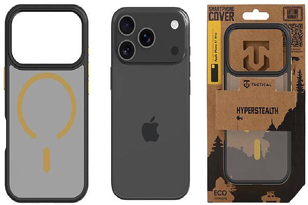 Handyhülle Tactical MagForce Hyperstealth 2.0 Hülle für iPhone 17 Pro Black/Yellow ...