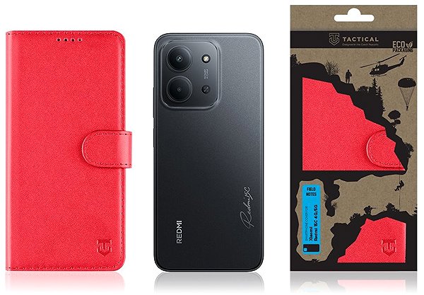 Softcase-Handyhülle Tactical Field Notes für Xiaomi Redmi 15C 4G/5G Rot ...