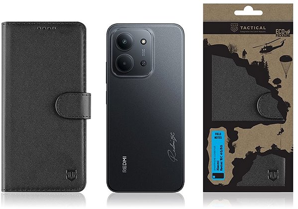 Mobiltelefon tok Tactical Field Notes Xiaomi Redmi 15C 4G/5G Black tok ...