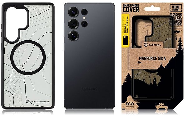 Handyhülle Tactical MagForce Hyperstealth Sika Cover für Samsung Galaxy S25 Ultra Asphalt ...