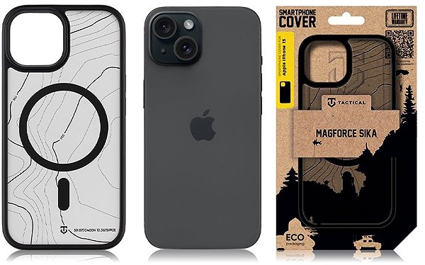 Handyhülle Tactical MagForce Hyperstealth Sika Cover für iPhone 15 Asphalt ...