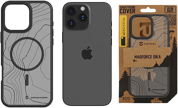 Handyhülle Tactical MagForce Hyperstealth Sika Cover für iPhone 16 Pro Max Asphalt ...