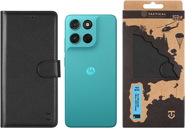 Softcase-Handyhülle Tactical Field Notes für Motorola Moto G57 Power Black ...