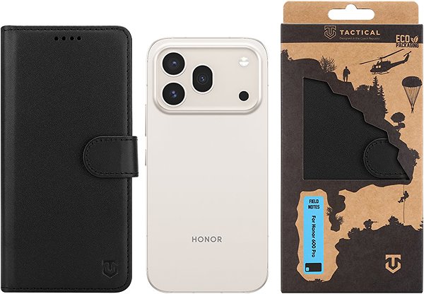 Puzdro na mobil Tactical Field Notes pre Honor 600 Pro Black ...