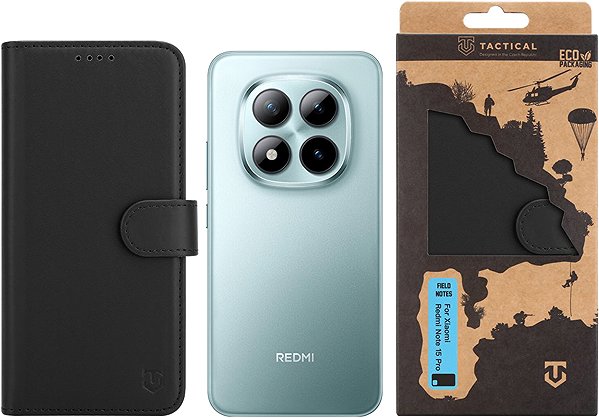 Softcase-Handyhülle Tactical Field Notes für Xiaomi Redmi Note 15 Pro 4G Black ...