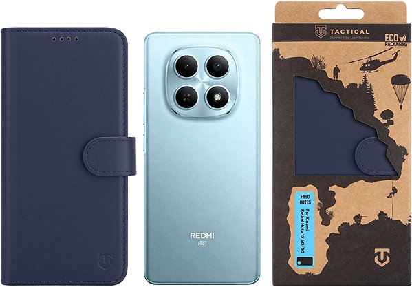 Softcase-Handyhülle Tactical Field Notes für Xiaomi Redmi Note 15 4G/5G Blue ...