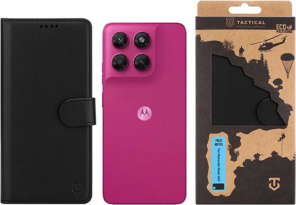 Softcase-Handyhülle Tactical Field Notes für das Motorola Moto G47 Black ...