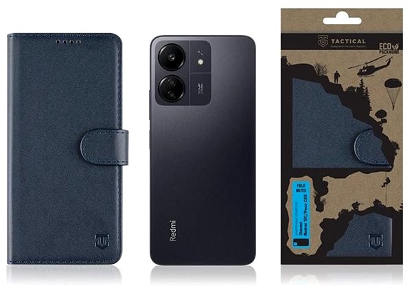 Handyhülle Tactical Field Notes für Xiaomi Redmi 13C/Poco C65 Blau ...