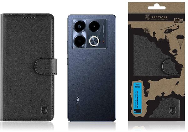 Mobiltelefon tok Tactical Field Notes Infinix Note 40 Pro 4G Black tok ...