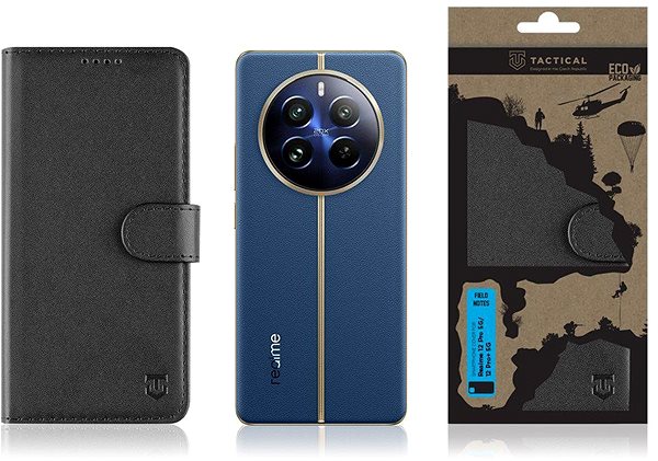 Handyhülle Tactical Field Notes für das Realme 12 Pro 5G/12 Pro+ 5G Black ...