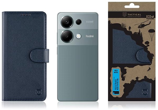 Handyhülle Tactical Field Notes für Xiaomi Redmi Note 13 Pro 4G Blue ...