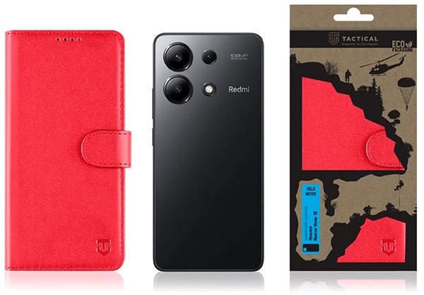 Puzdro na mobil Tactical Field Notes na Xiaomi Redmi Note 13 Pro+ 5G Red ...