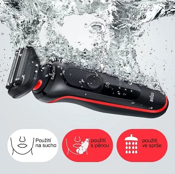 Braun Series 5 1000s Red Shaver.