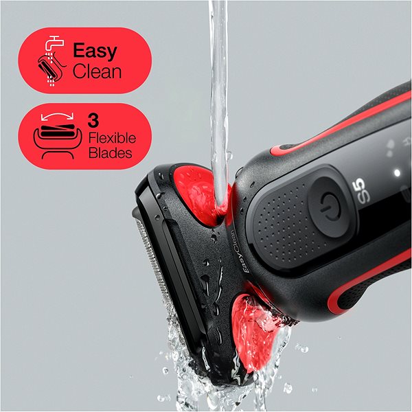 Braun Series 5 1000s Red Shaver.