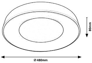 Ceiling Light Rabalux 3082 Ceiling LED Ceilo 3200lm driver ...