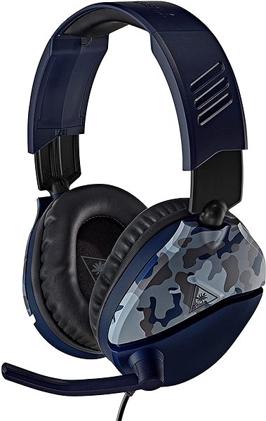 Gaming Headphones Turtle Beach RECON 70 Camouflage Blue Lateral view