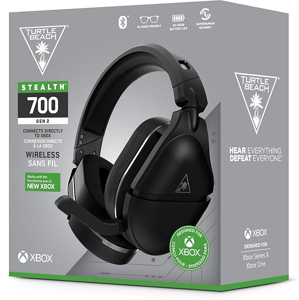 Gaming Headphones Turtle Beach STEALTH 700X GEN2, Black, Xbox One, Xbox Series X/S Packaging/box