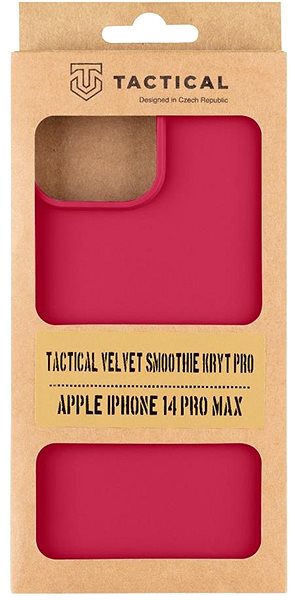 Kryt na mobil Tactical Velvet Smoothie Kryt pre Apple iPhone 14 Pro Max Sangria ...