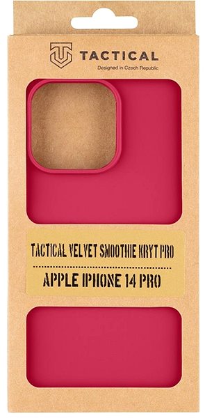 Kryt na mobil Tactical Velvet Smoothie Kryt na Apple iPhone 14 Pro Sangria ...