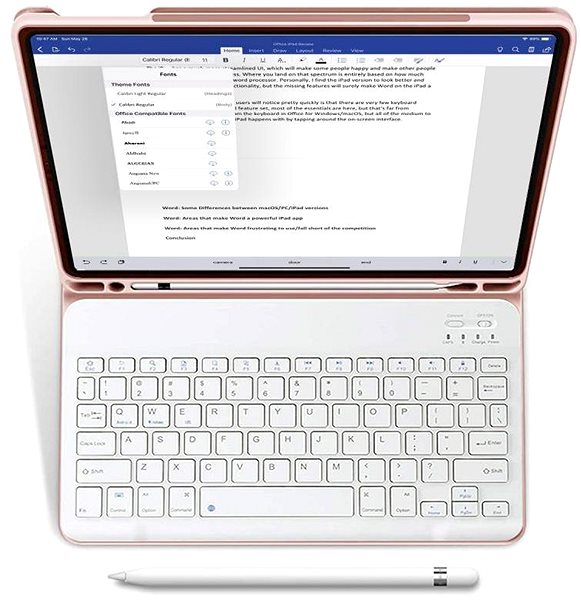Puzdro na tablet Tech-Protect SC Pen puzdro s klávesnicou na iPad 10.9'' 2022, ružové ...