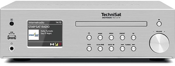 Radio TechniSat Digitradio 760 CD IR, silver ...