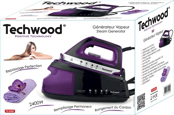 Steamer Techwood TC-2466 Packaging/box