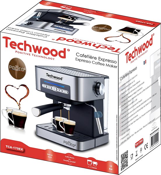 Lever Coffee Machine Techwood TCA-170EX Packaging/box
