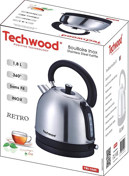 Electric Kettle Techwood TBI-1840 Packaging/box