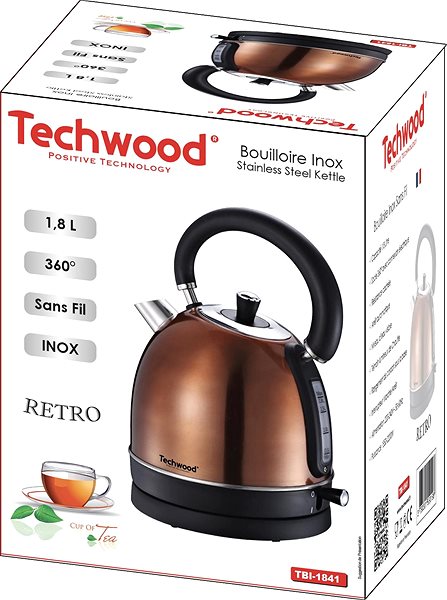 Electric Kettle Techwood TBI-1841 Packaging/box