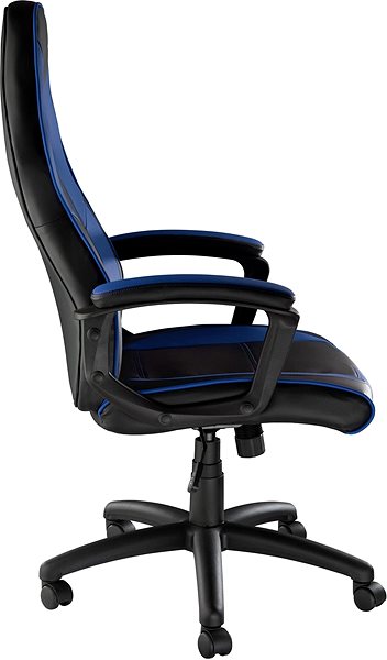 Office Armchair Tectake Senpai, black/blue Lateral view