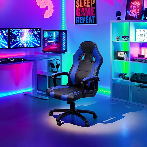 Office Armchair Tectake Senpai, black/blue Lifestyle
