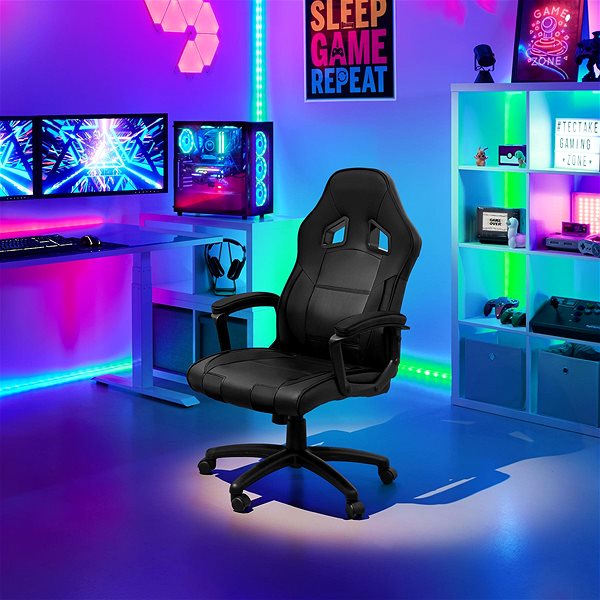Office Armchair Tectake Senpai, black Lifestyle